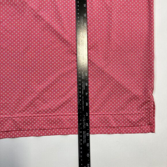 FJ FootJoy Pink White Circle Dot Golf Mens Short Sleeve Polo Shirt Medium - Picture 8 of 8